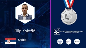 Филип Колџић освојио сребрну медаљу на Међународној Мендељејевској олимпијади